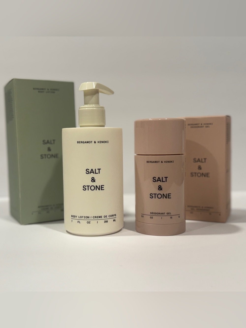 Salt & Stone Bergamot & Hinoki Duo - Body Lotion & Deodorant NEW
